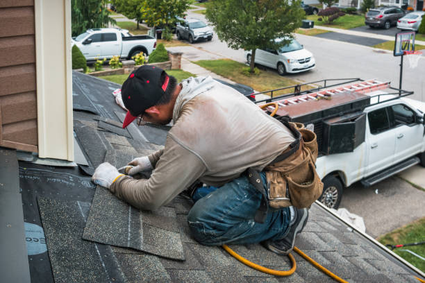 Professional Emergency Roof Repair technician working in Fairview, NC